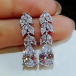 User Good Price Of New Product Cubic Zirconia Women Earrings Crystal Earrings Women Wedding Water Drop Women Wedding Zircon Earrings