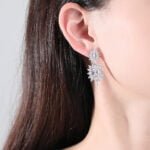 Zircon Cubic Zirconia Fashion Jewelry Wedding Earing Geometric Elegant Woman Bridal Earring