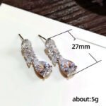 User Good Price Of New Product Cubic Zirconia Women Earrings Crystal Earrings Women Wedding Water Drop Women Wedding Zircon Earrings